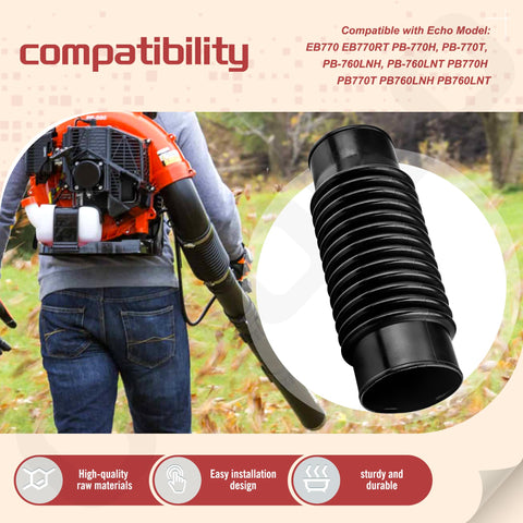 Ohoho tube compatibility chart visual with Echo model coverage.