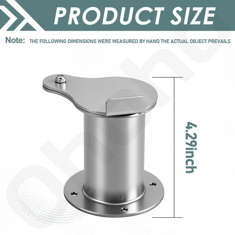 Ohoho aluminum exhaust damper with screws included for easy install
