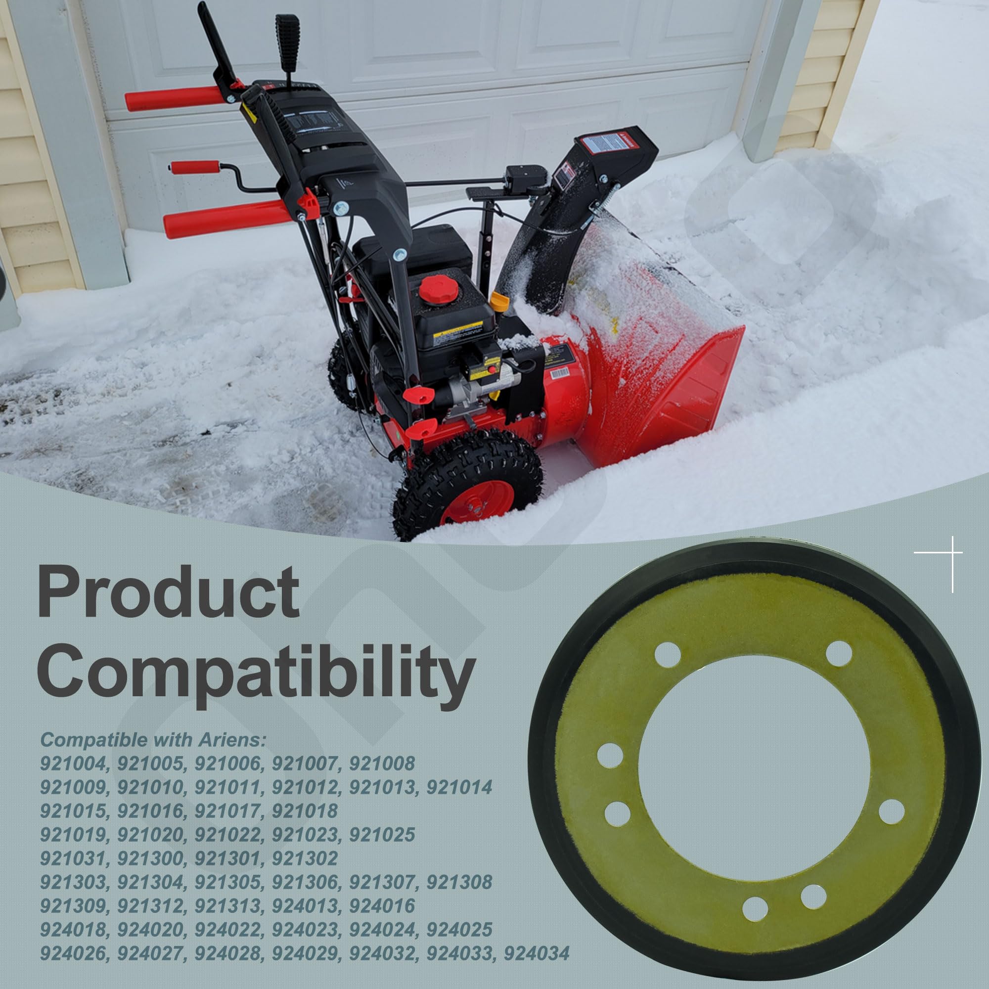Ohoho friction drive replacement part for reliable snow clearing operation