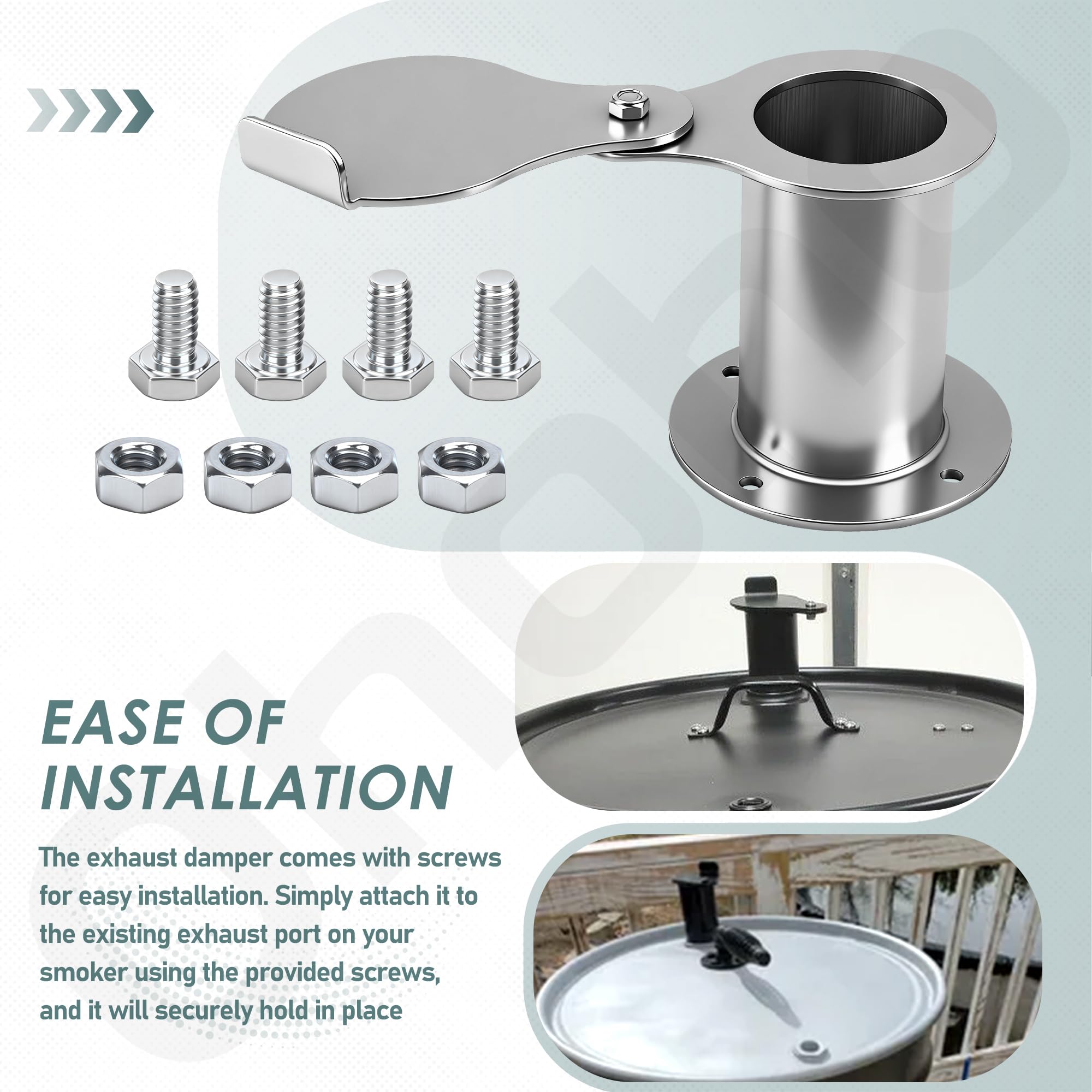 Ohoho rust-resistant aluminum damper built for heat and humidity