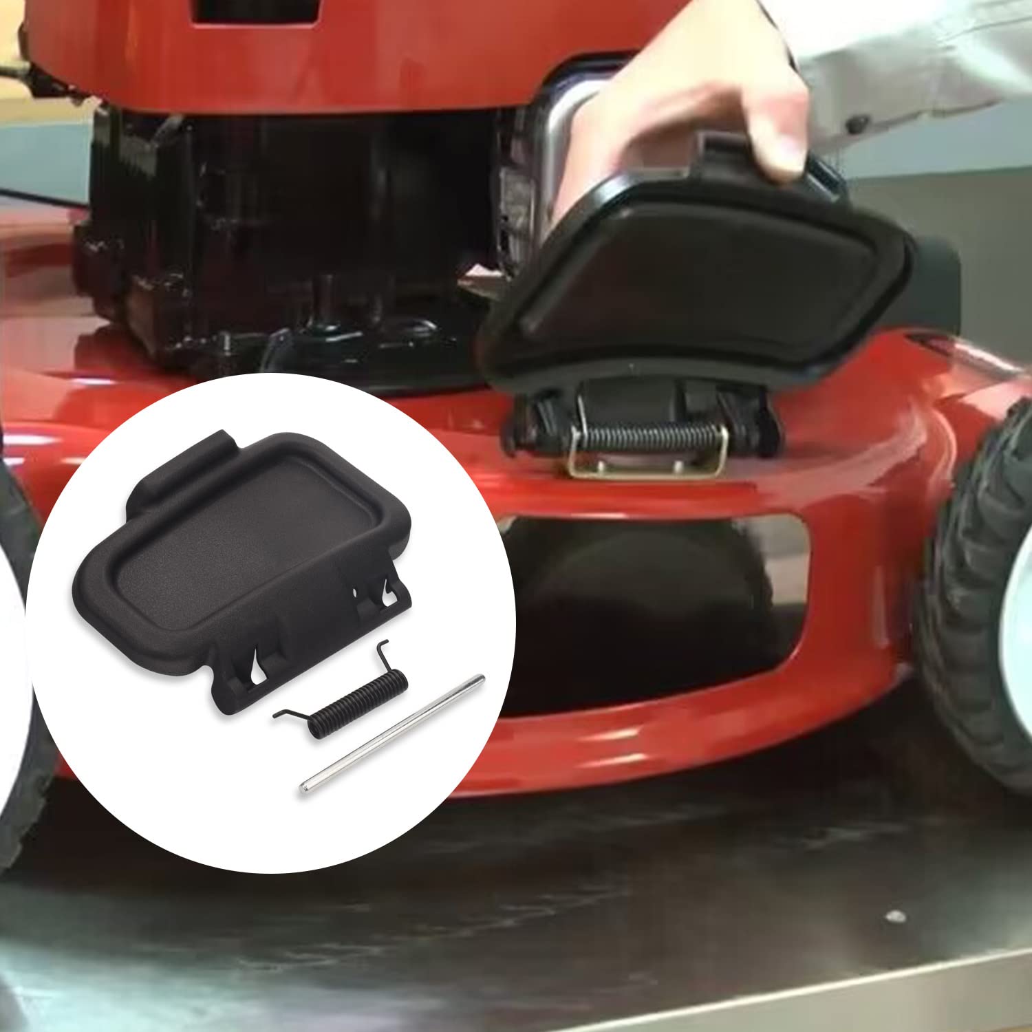 Ohoho side deflector installed on a Toro 22in mower side to manage grass flow.