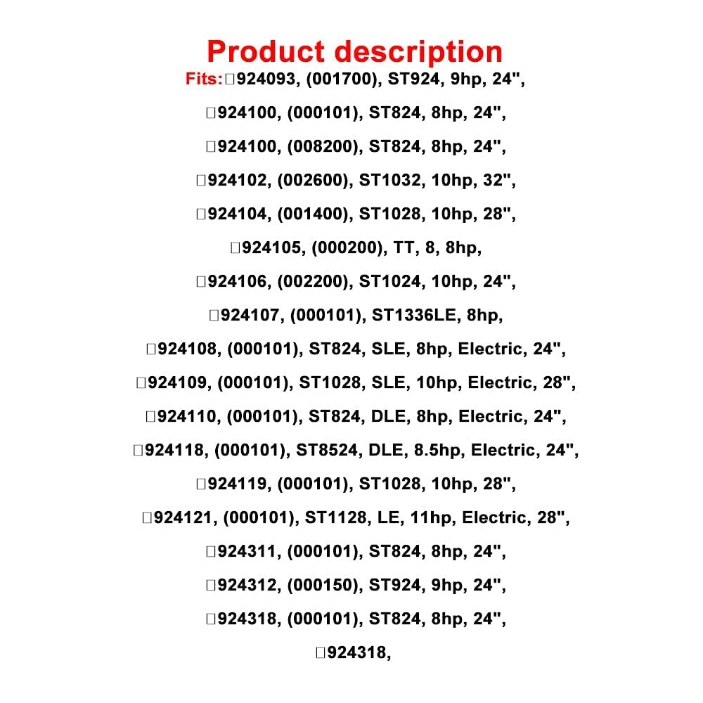 Ohoho Snowblower auger gear 52402600 ready-installation guide aids replacement