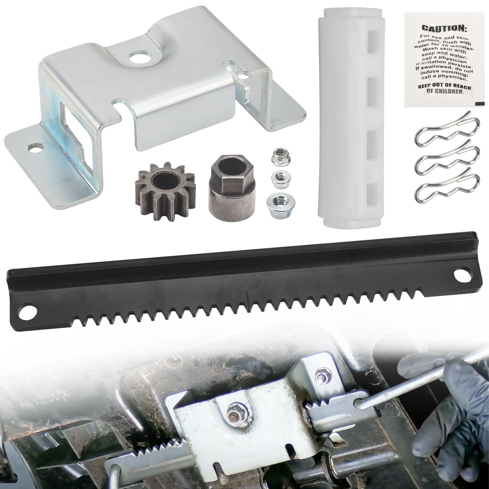 Ohoho steering rack plate for MTD, Craftsman and Troy-Bilt mowers improves steering reliability