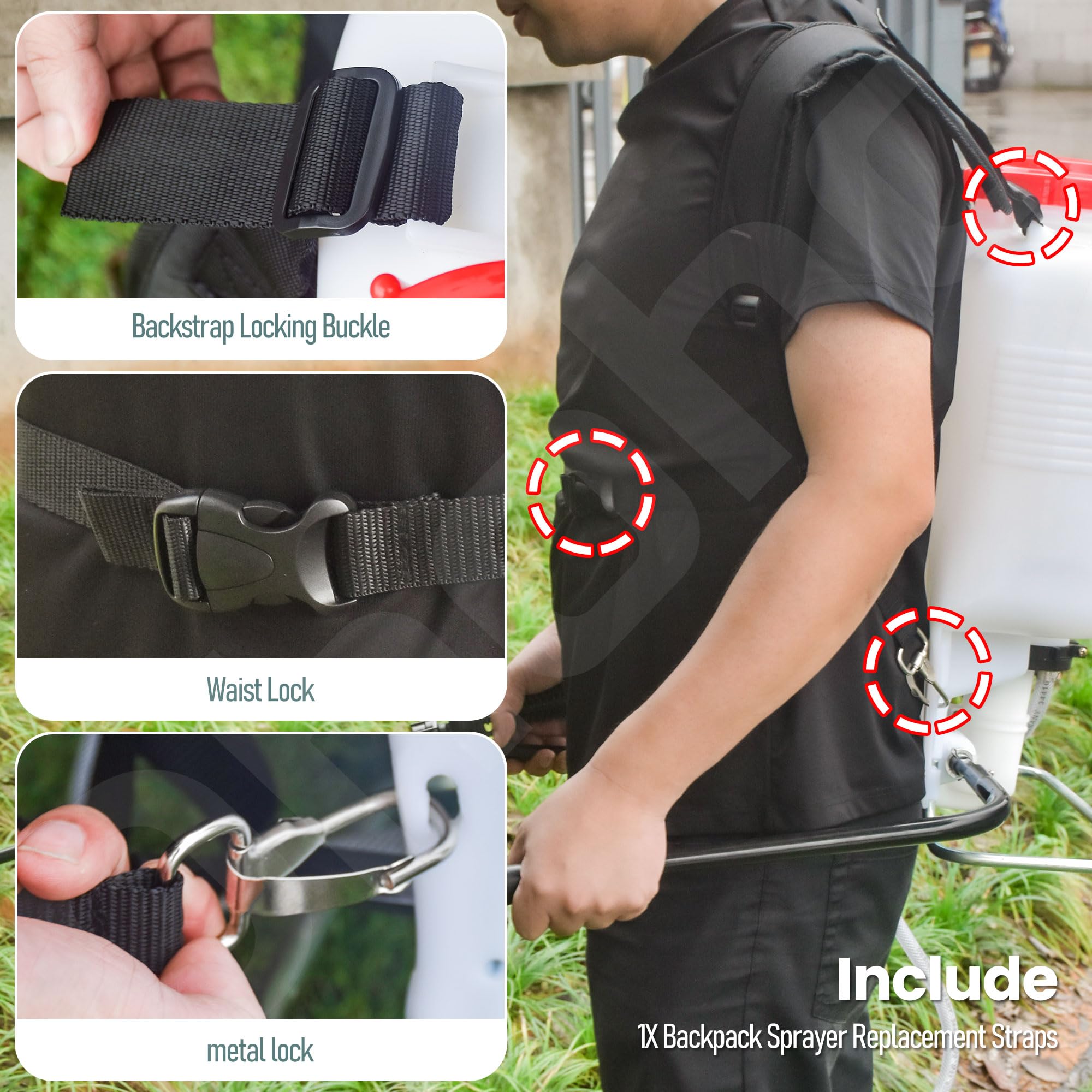 Ohoho strap installs quickly to reduce downtime.