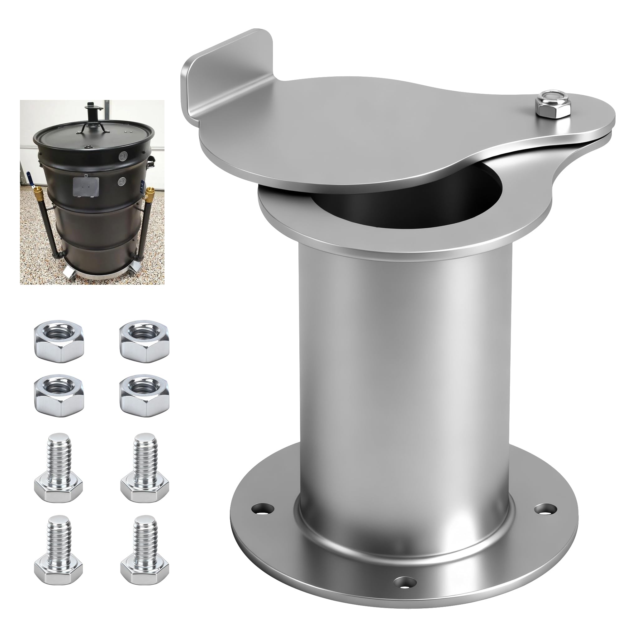Ohoho teardrop exhaust damper for UDS 2-inch port improving smoke flow