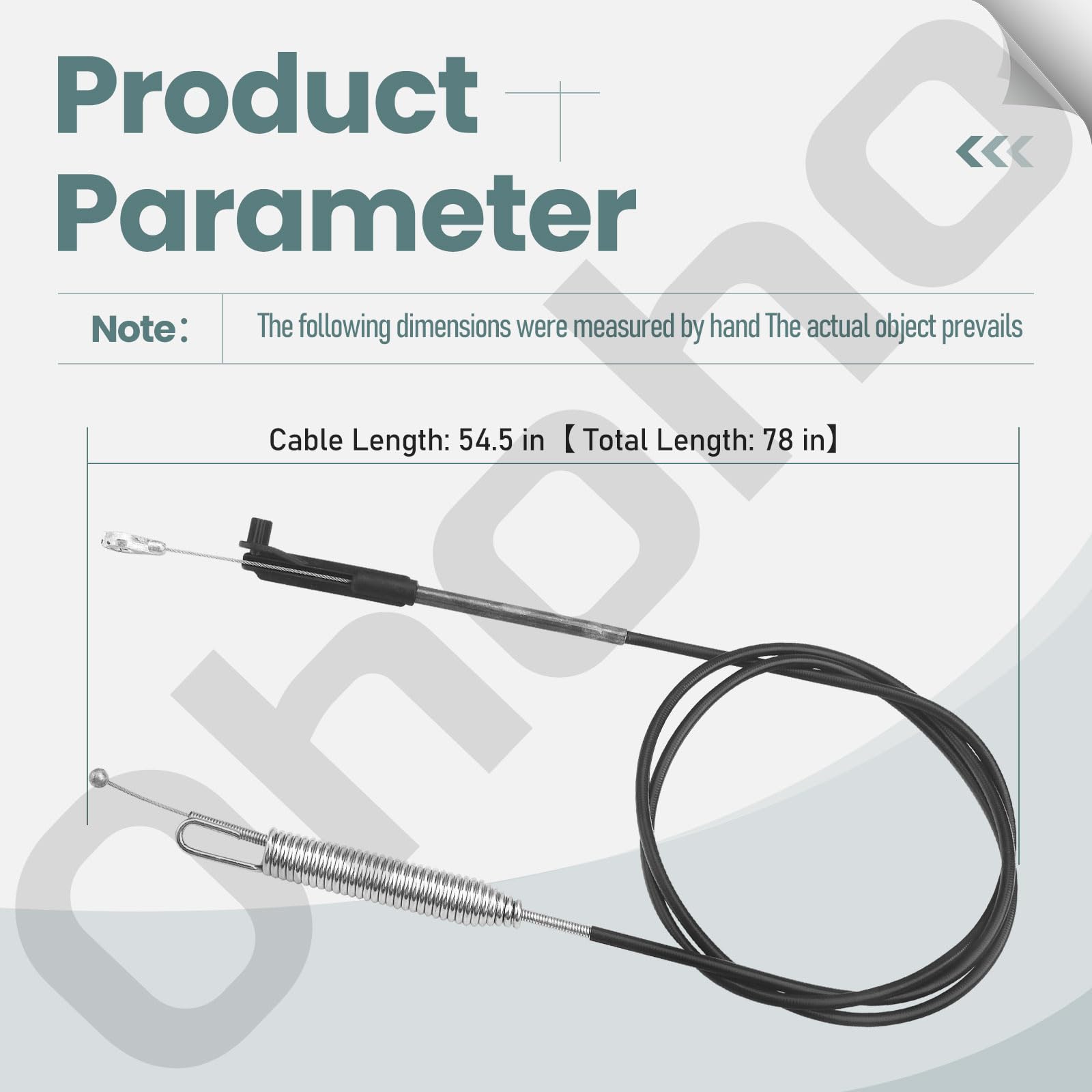 Ohoho 133-1998 brake cable installed on Toro TimeMaster for reliable stopping