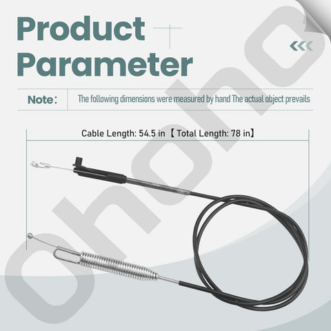Ohoho 133-1998 brake cable installed on Toro TimeMaster for reliable stopping