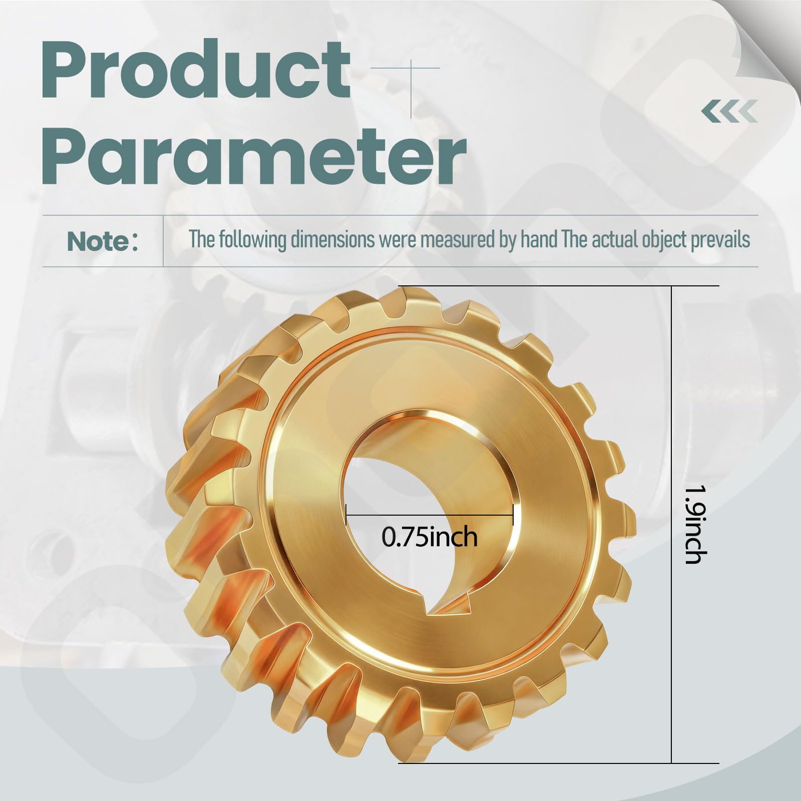 Ohoho worm gear metal housing detail highlighting precise fit for 42-inch snowblowers