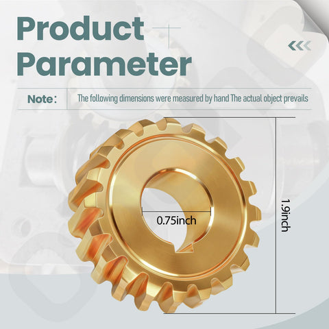 Ohoho worm gear metal housing detail highlighting precise fit for 42-inch snowblowers