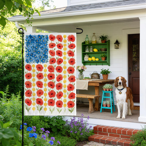 OHOME outdoor flag is compatible with standard stands for quick setup