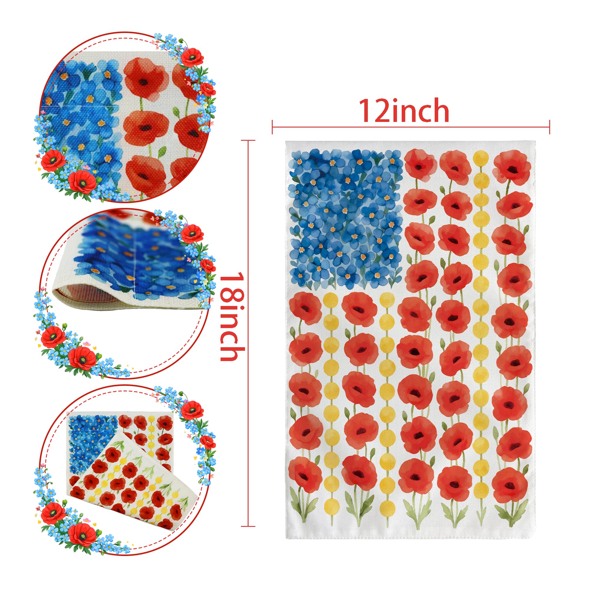 OHOME patriotic summer flag for outdoor decoration with durable polyester and weather-ready design