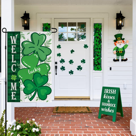 OHHOME 12x18 inch garden flag banner for front yard and entryway displays.