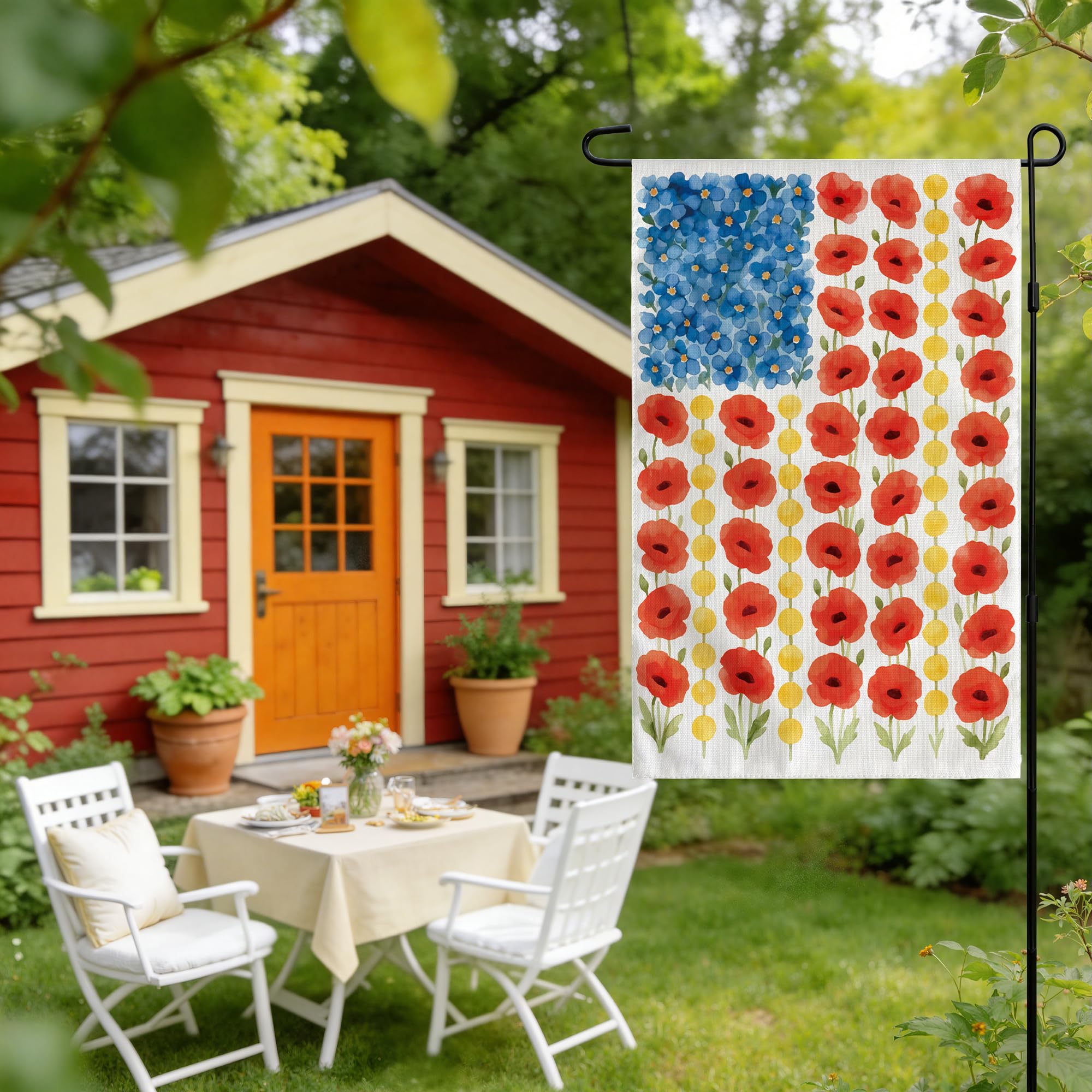 OHOME USA celebration flag highlights double-sided graphics for yard display