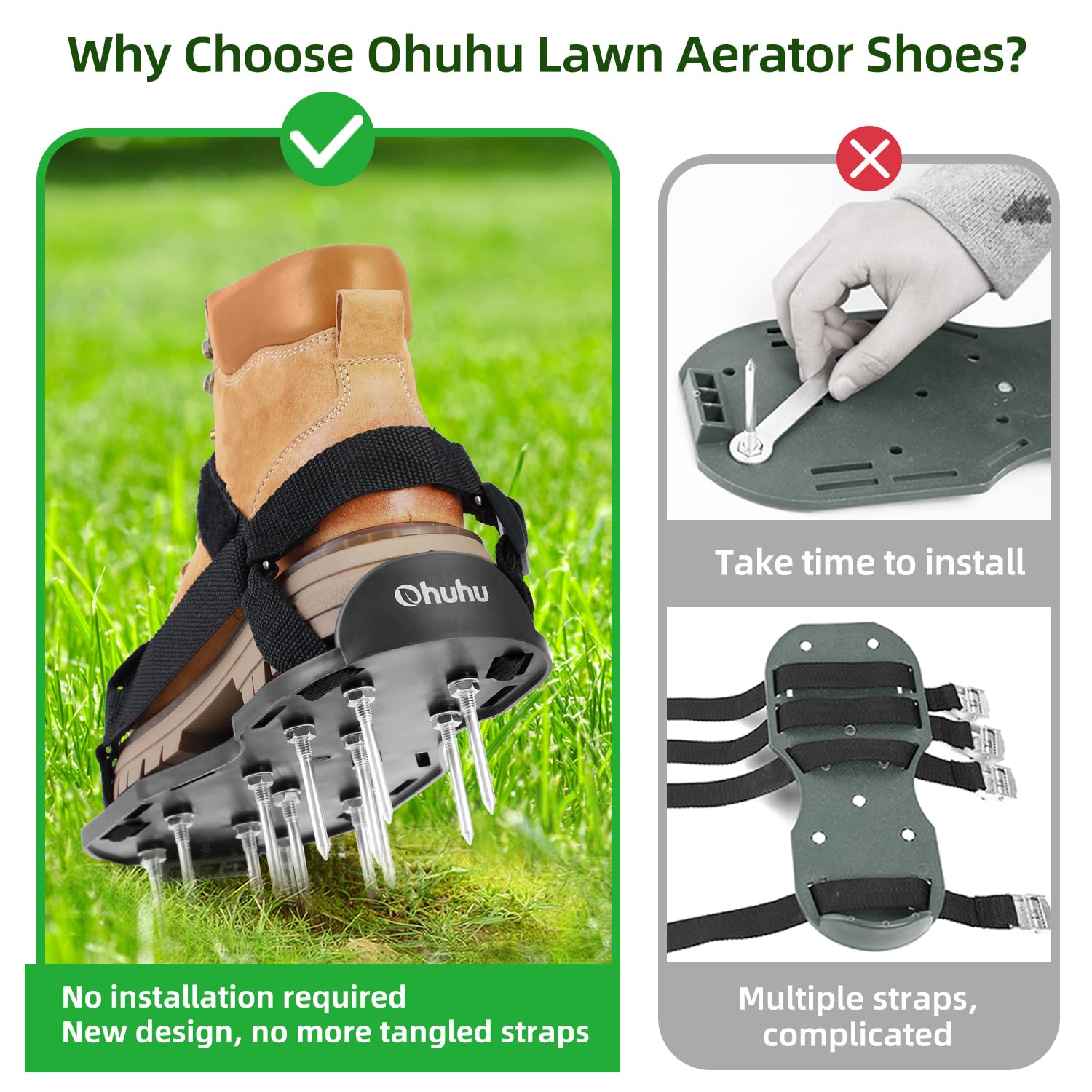 Ohuhu aerator shoes adjustable size fit for men and women