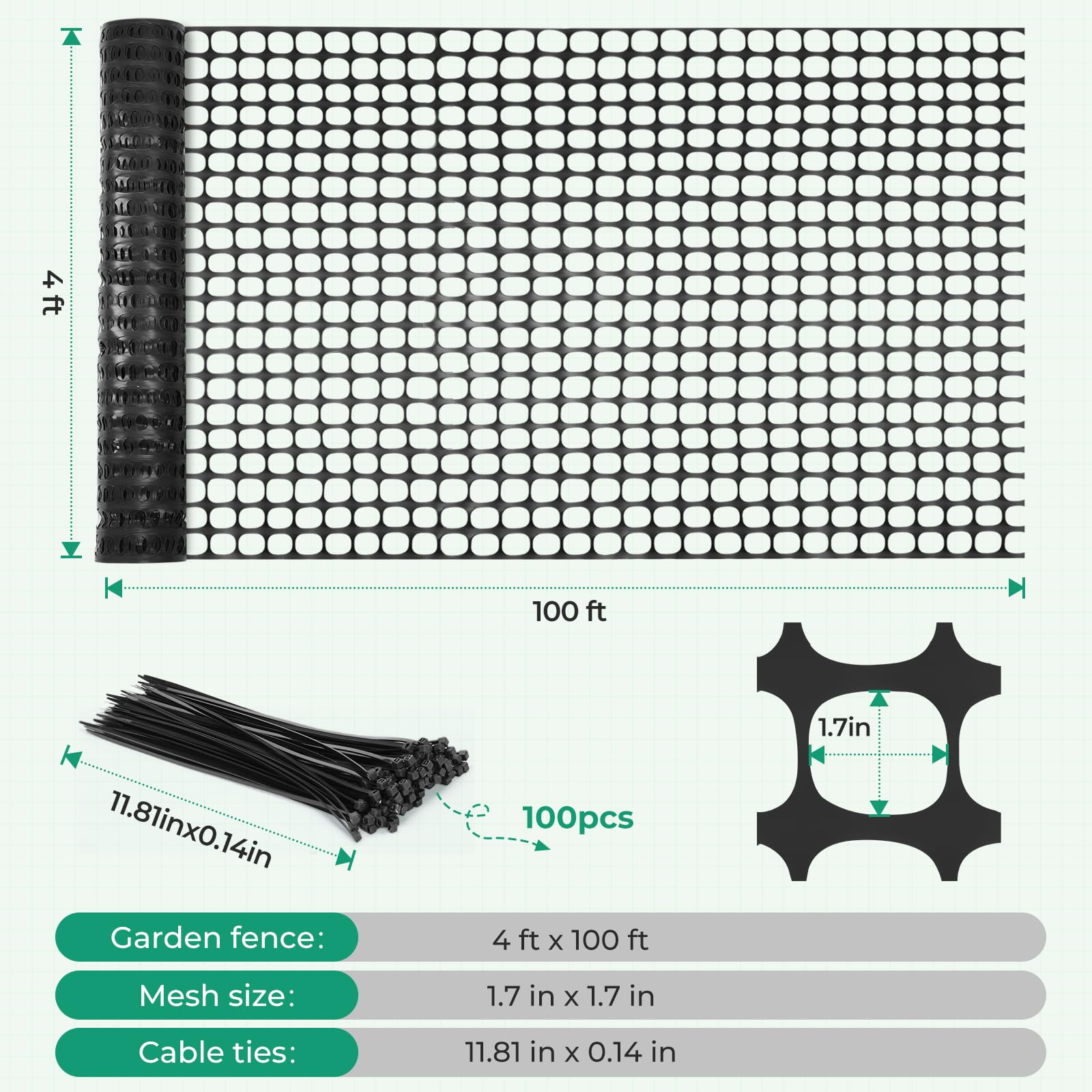 Ohuhu cut-to-fit fence edges for personalized space fitting.