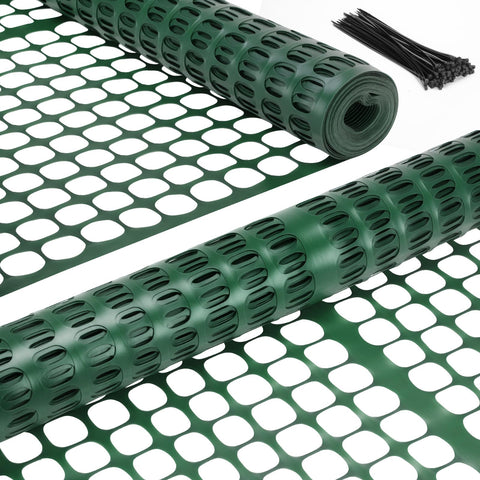 Ohuhu Plastic Garden Fence roll protecting flower beds with breathable mesh