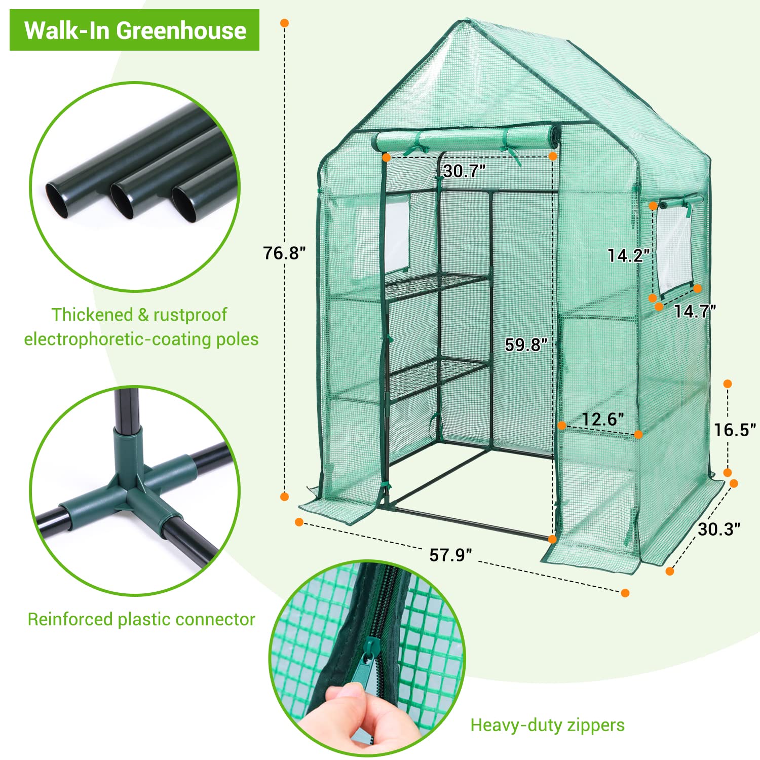 Ohuhu detachable parts enable tool-free setup and compact storage.