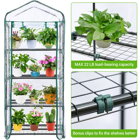 Ohuhu heavy-duty PVC cover shields plants from rain and wind