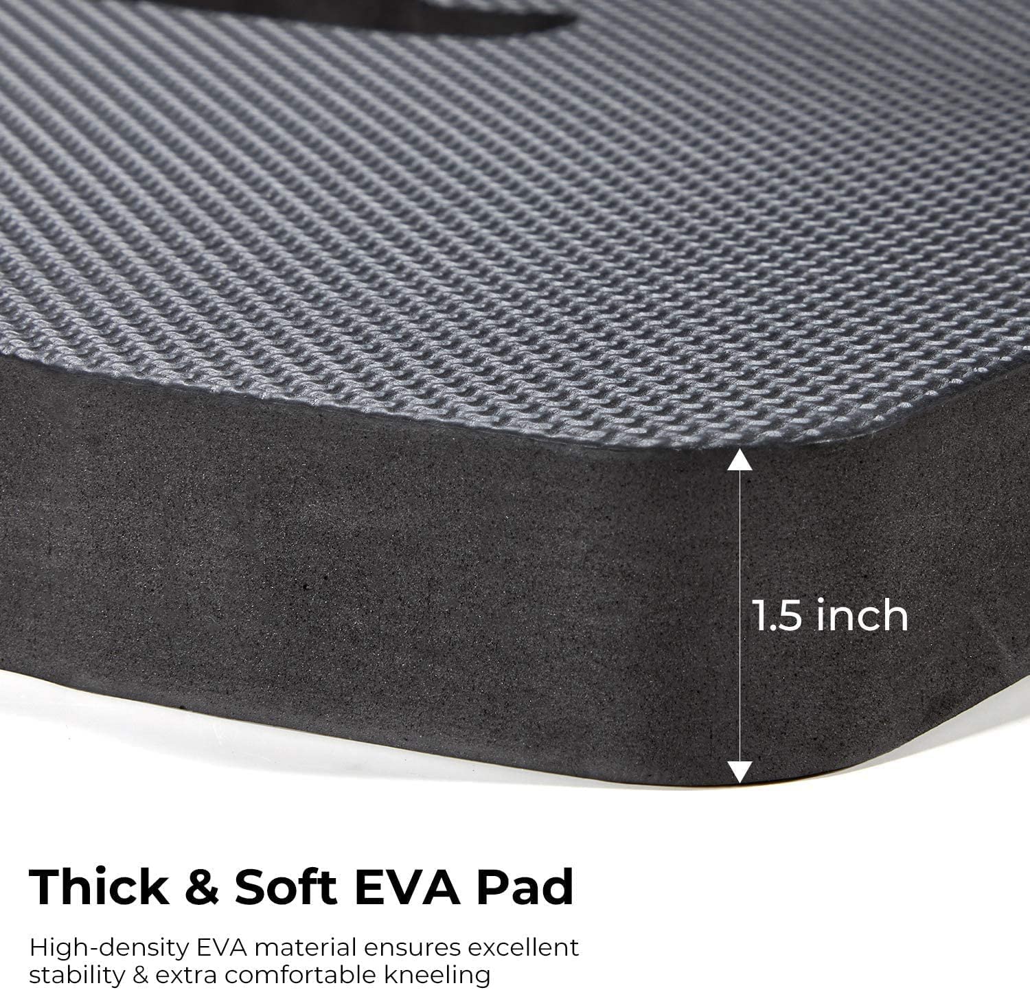 Ohuhu kneeling pad built in handle makes transport easy around the yard