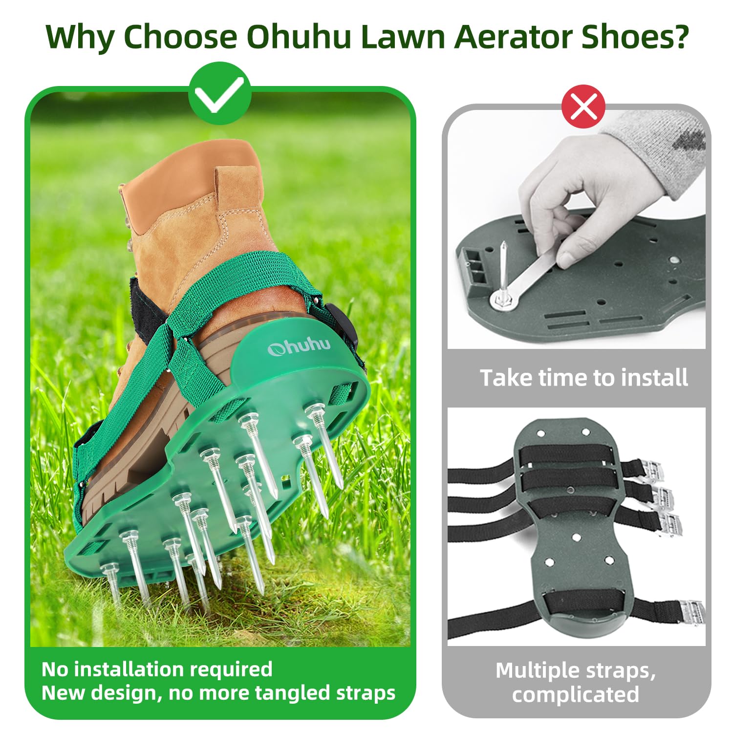 Ohuhu aerator shoes adjustable size to fit men and women securely