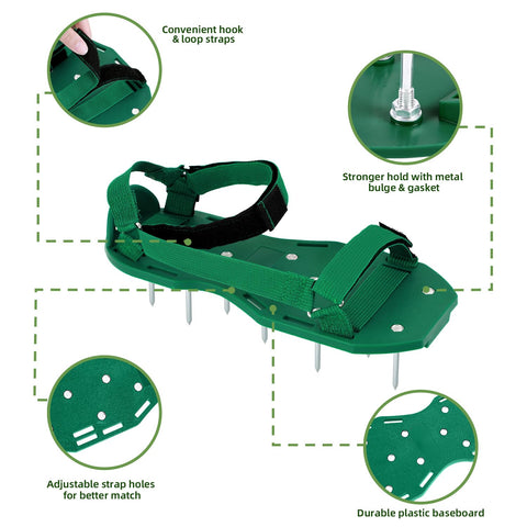 Ohuhu durable base of lawn aerator shoes built to last seasons
