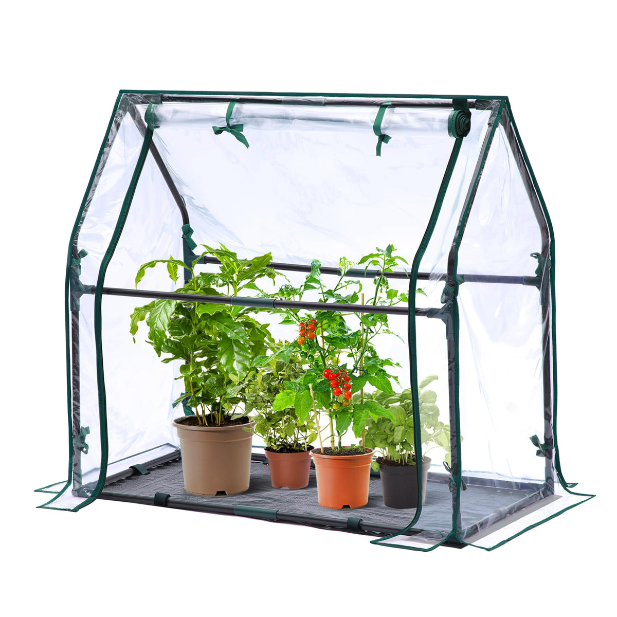 Ohuhu mini greenhouse assembly demonstrates space-saving setup for small spaces.