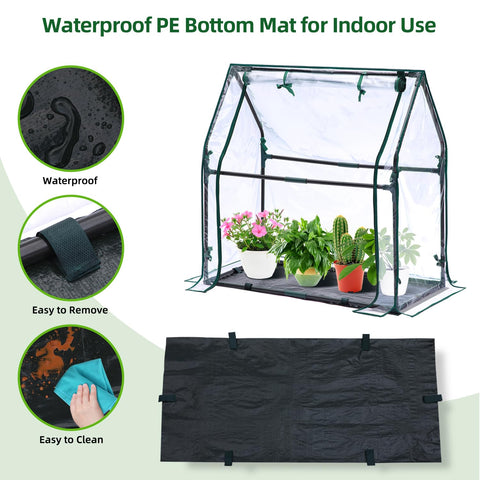 Ohuhu mini greenhouse versatile for indoor seedlings or outdoor plant protection.