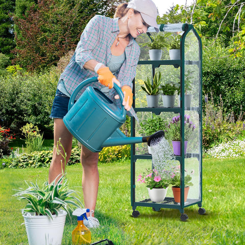 Ohuhu mini greenhouse is portable for indoor and outdoor gardening on balconies or patios