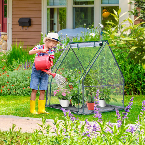 Ohuhu Mini Greenhouse rust-resistant frame supports outdoor durability