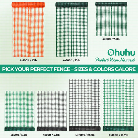 Ohuhu reusable fencing reduces waste with year-round use