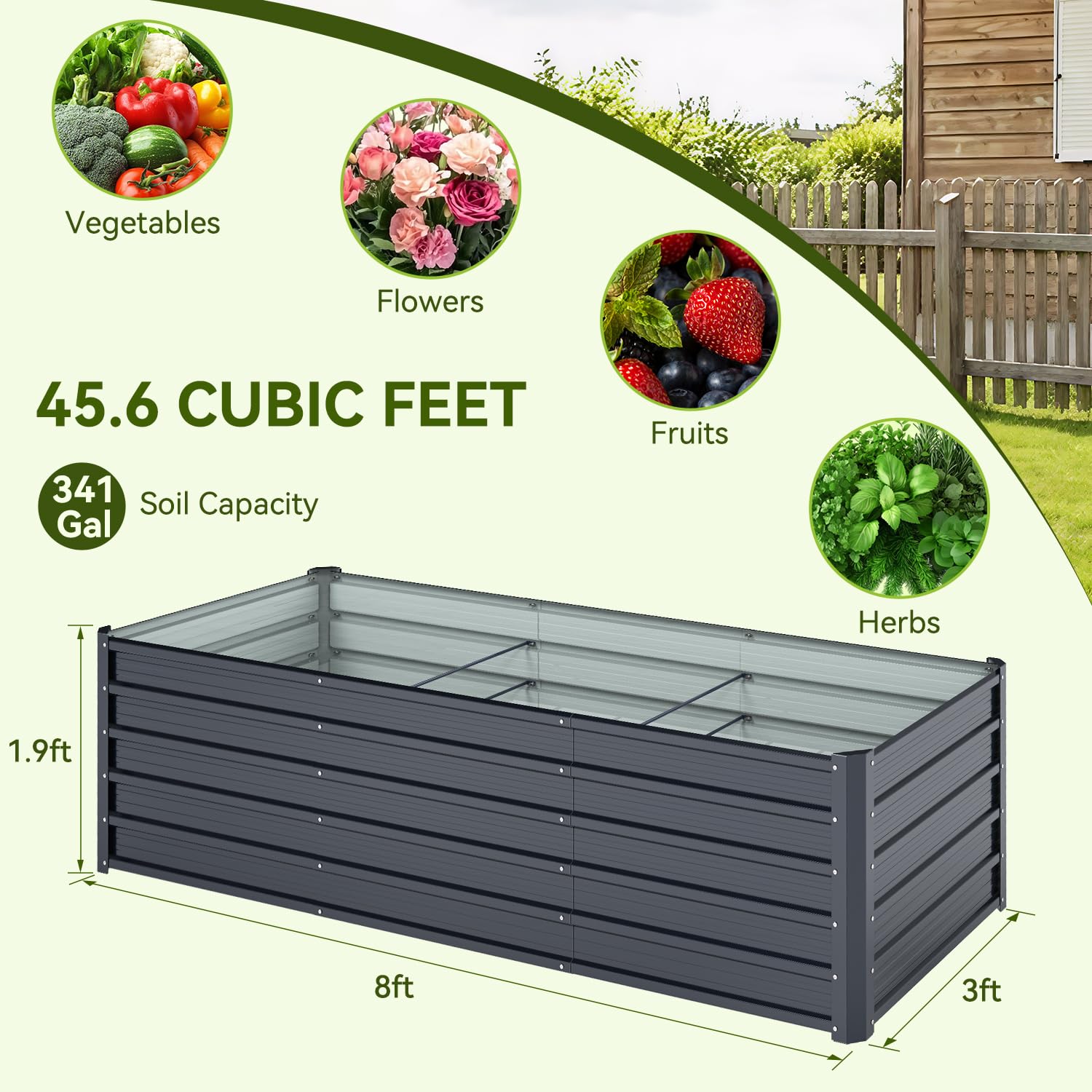 Ohuhu planting bed filled with vegetables and root crops