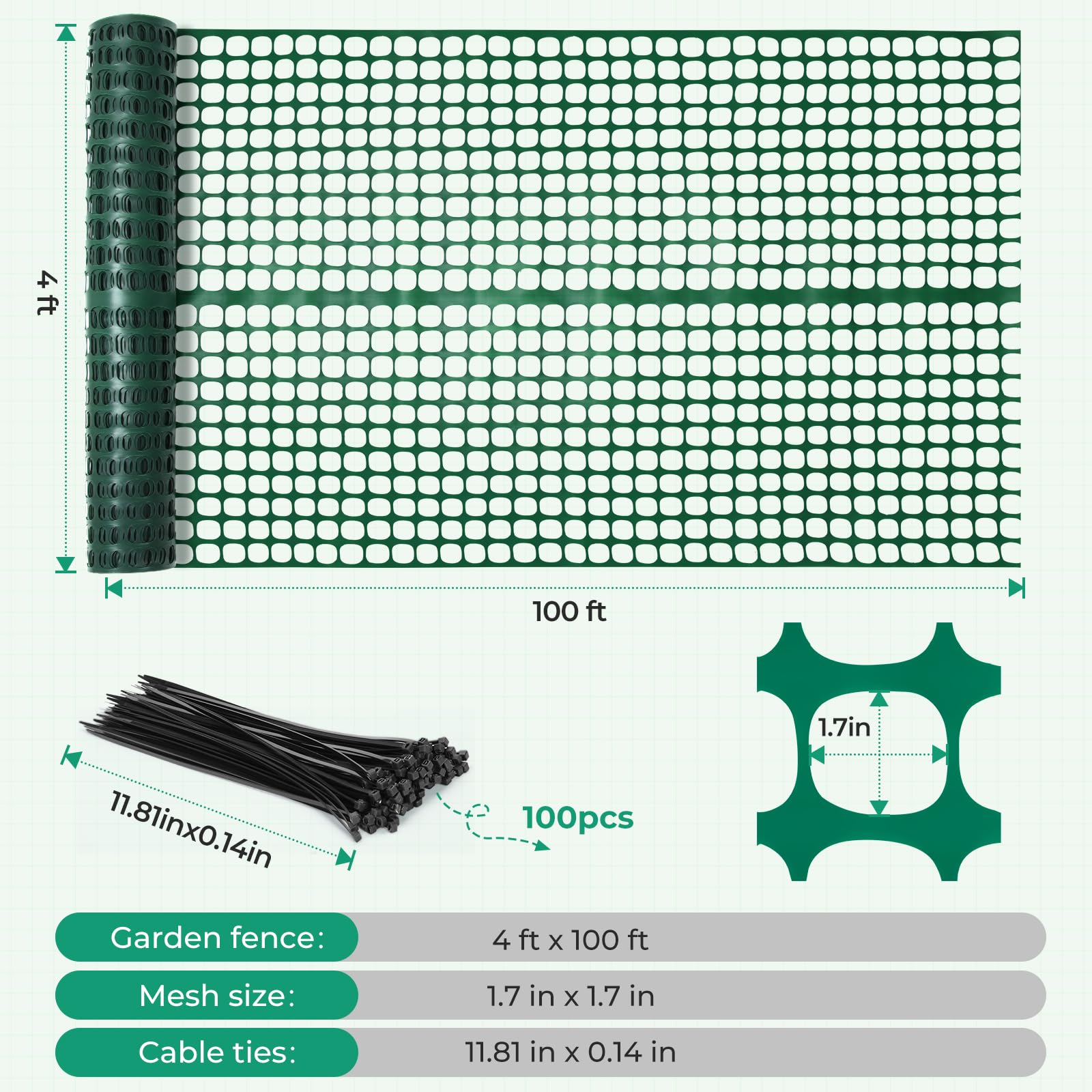 Ohuhu versatile barrier for pool, snow, and driveways
