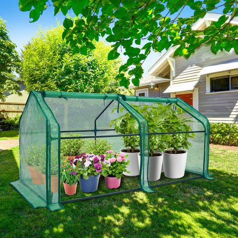 Ohuhu UV-protected plastic cover shields plants from sun