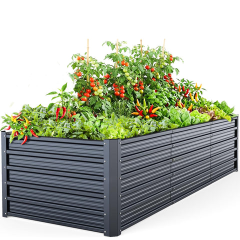 Ohuhu raised garden bed panels during assembly for easy setup