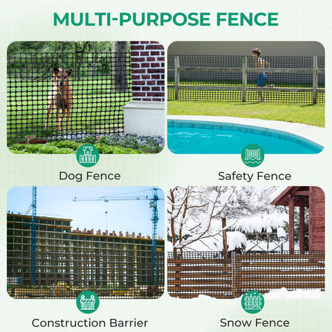 Ohuhu rolled storage of fence for compact, reusable solution.