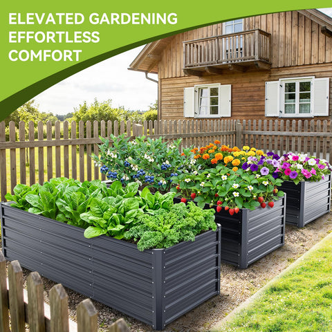 Ohuhu rustproof outdoor garden bed stands up to weather