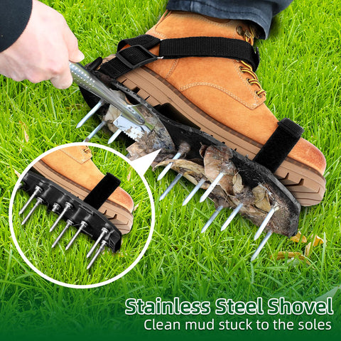 Ohuhu stainless steel shovel included for cleaning dirt from soles