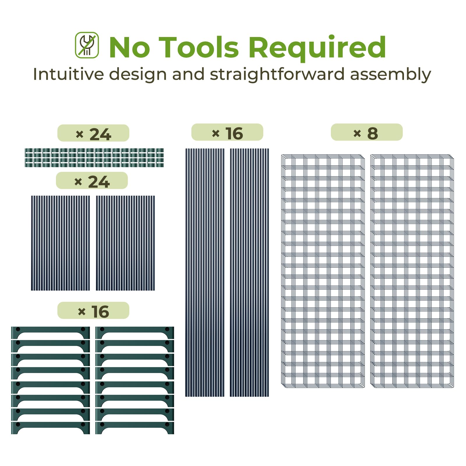 Ohuhu walk-in greenhouse compatible rack for scalable plant organization.