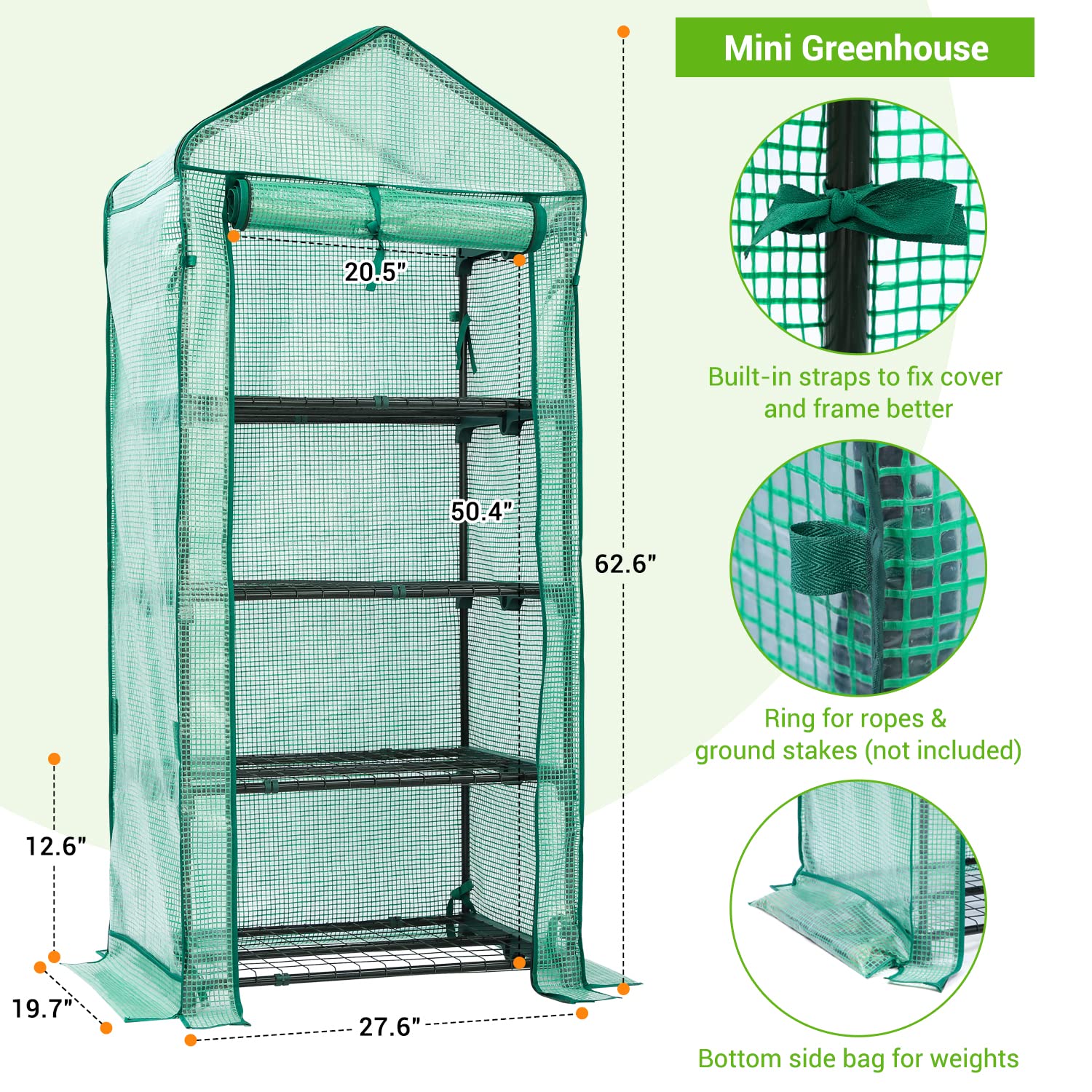 Ohuhu zipper door with cover enables easy access and temperature control.