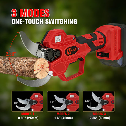 ohyes pruning shears safety switch ensures safe operation