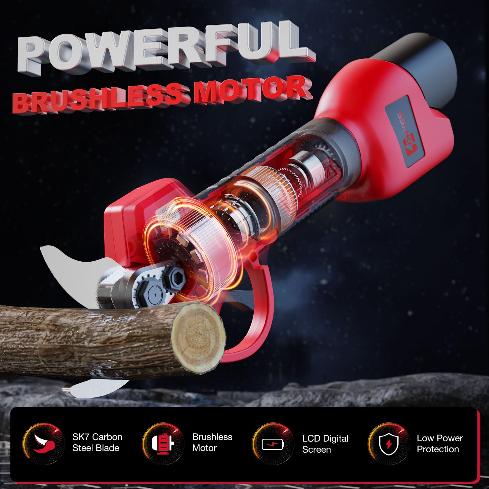 ohyes pruning shears SK-7 blade delivering clean cuts