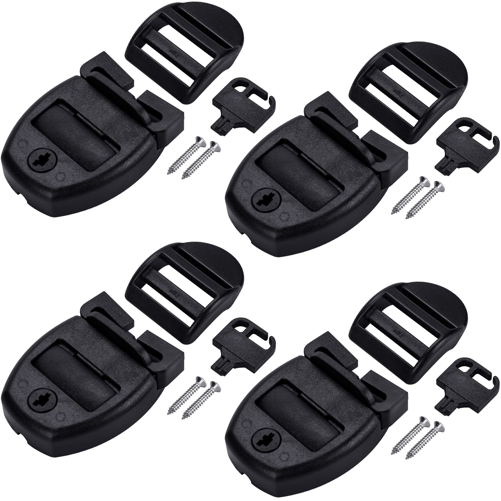 oiiki 4-sets spa hot tub cover clips close-up latch locks for secure covers