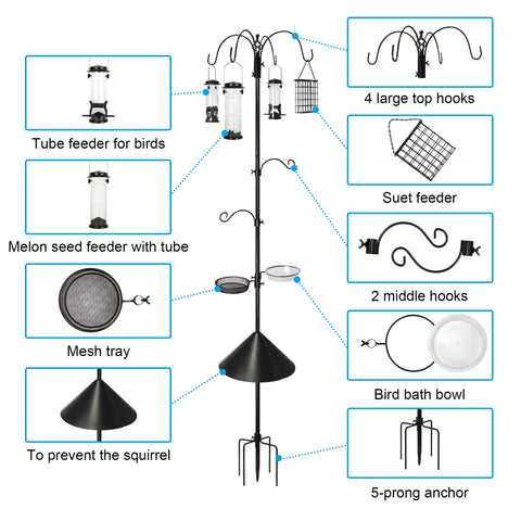 Ointo Garden squirrel guard baffle protects seeds from raiders