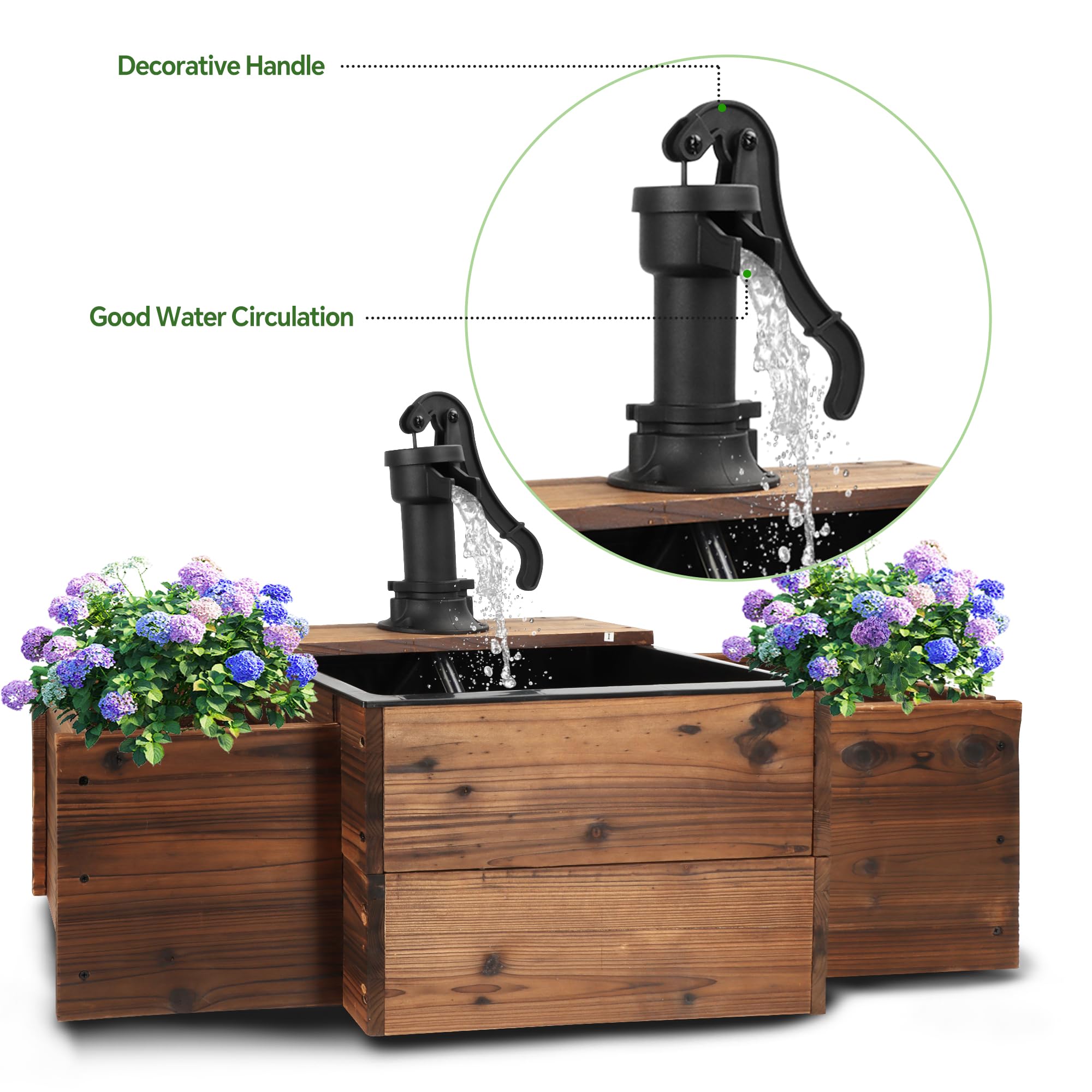 OIPRTGFJ flower box detail adds decorative greenery to scenery.