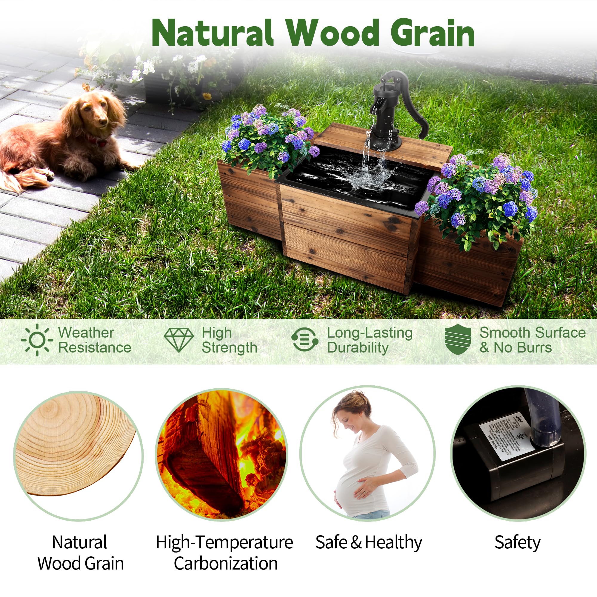 OIPRTGFJ rustic design complements patios, gardens, and outdoor spaces.