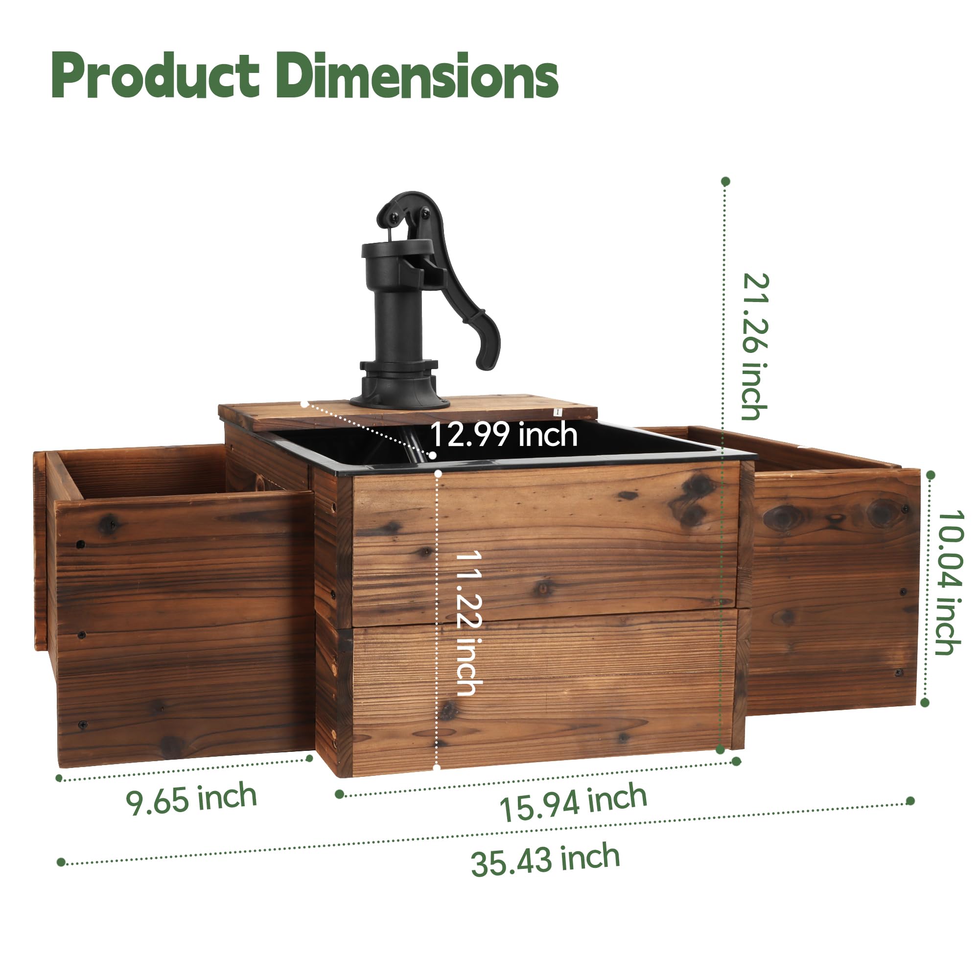 OIPRTGFJ carbonized fir texture stands up to outdoor weather.