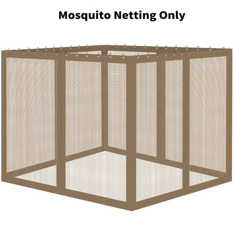 OIPUNSHLE durable polyester gazebo netting ready for outdoor use and easy setup
