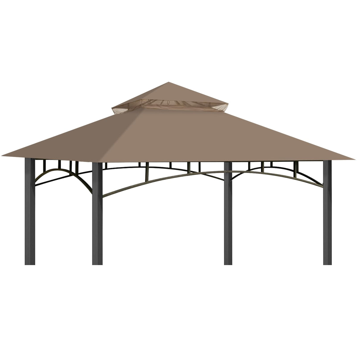 OIPUNSHLE khaki replacement canopy top for Target Madaga L-GZ136PST small 52x52 shade