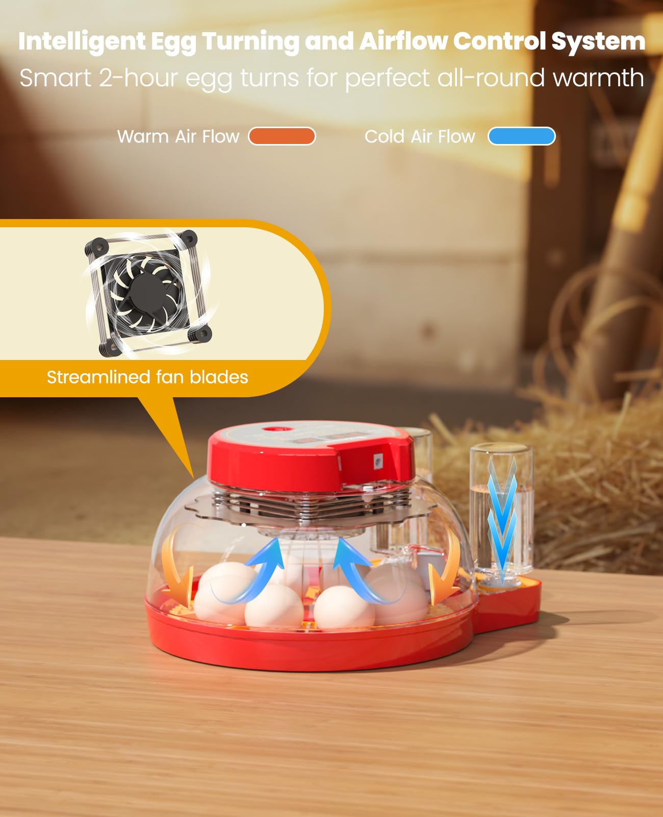 OISEAUXEON intelligent temperature control distributes consistent heat