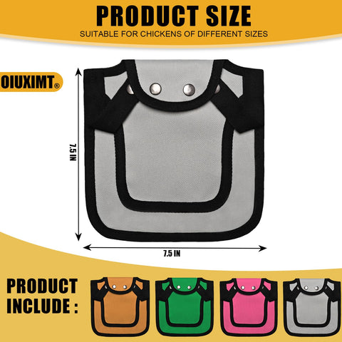 OIUXIMT chicken saddle with adjustable strap for a secure fit on different hens